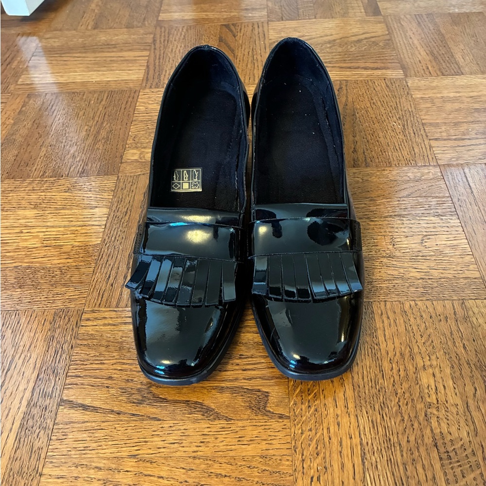 Tristan Women's Dress Shoes Leather Heels Patent Black